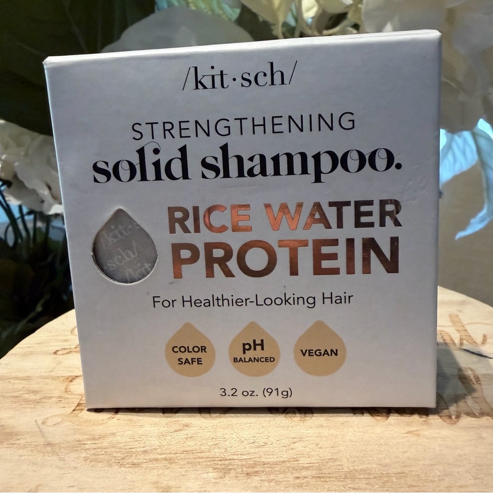 NWT Kitsch Strenthening solid shampoo rice water protein shampoo 3.2oz